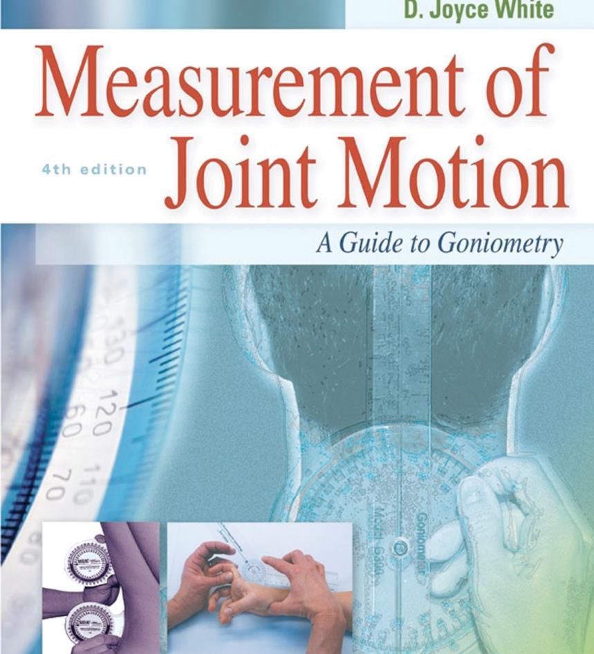 RECOMMENDED BOOK Measurement of Joint