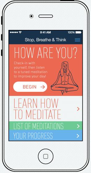 There s an App for that Stop, Breathe, and Think -
