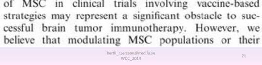 suppressor cells which infiltrate the tumour, that repeal the