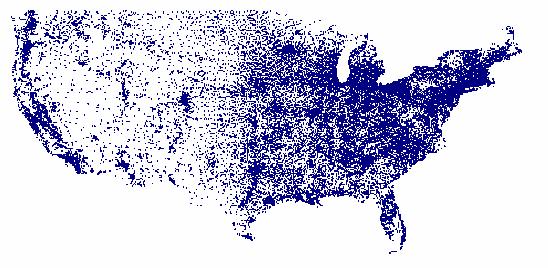 Country-specific data Using a data on all schools in US, plus data on workplace size/location. Frequency.