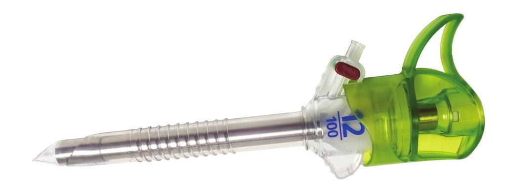 Dual seal valve technology minimizes loss of insufflation pressure, maintaining pneumoperitoneum Injuries due to blind entry and a sharp blade are virtually eliminated Ergonomic wing handle provides