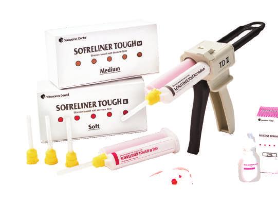 BEST-IN-CLASS PRODUCT OVERVIEW Sofreliner Tough Sofreliner Tough is a multiple award-winning, self-cured chairside denture reline material.