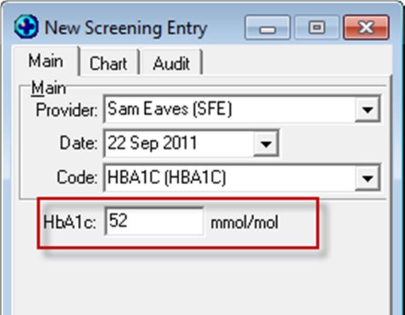 Patient Screening Module Recall/ Screening Patient Screening HbA1c