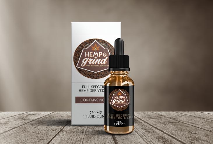 7 5 0 M G O I L 750 MG Full Spectrum Hemp Derived CBD oil Made in Kentucky, Hemp and Grind full spectrum CBD oil contains nearly double the CBD content of other brands in the same 1 ounce serving