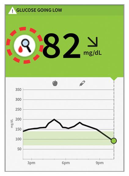 Using Sensor Glucose Readings for Treatment Decisions After you scan your Sensor, use all of the information on the screen when deciding what to do or what treatment decision to make.