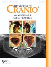 CRANIO The Journal of Craniomandibular & Sleep Practice ISSN: 0886-9634 (Print) 2151-0903 (Online)