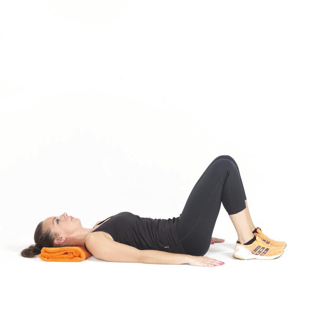 8A Hip Lift Lie on your back Bend knees so that feet are flat on the