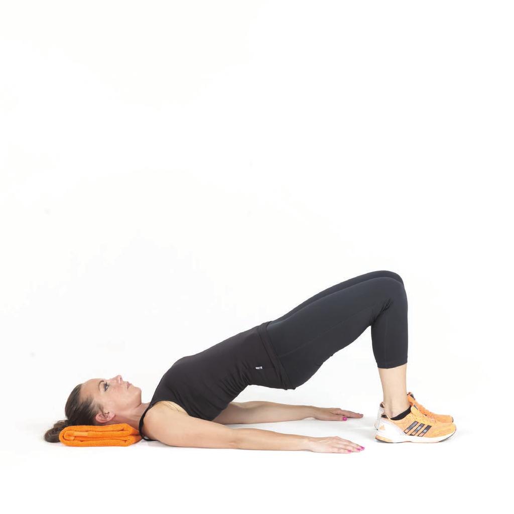 8C Bridge with Single Leg Stretch Lie on your back Bend knees so that feet are