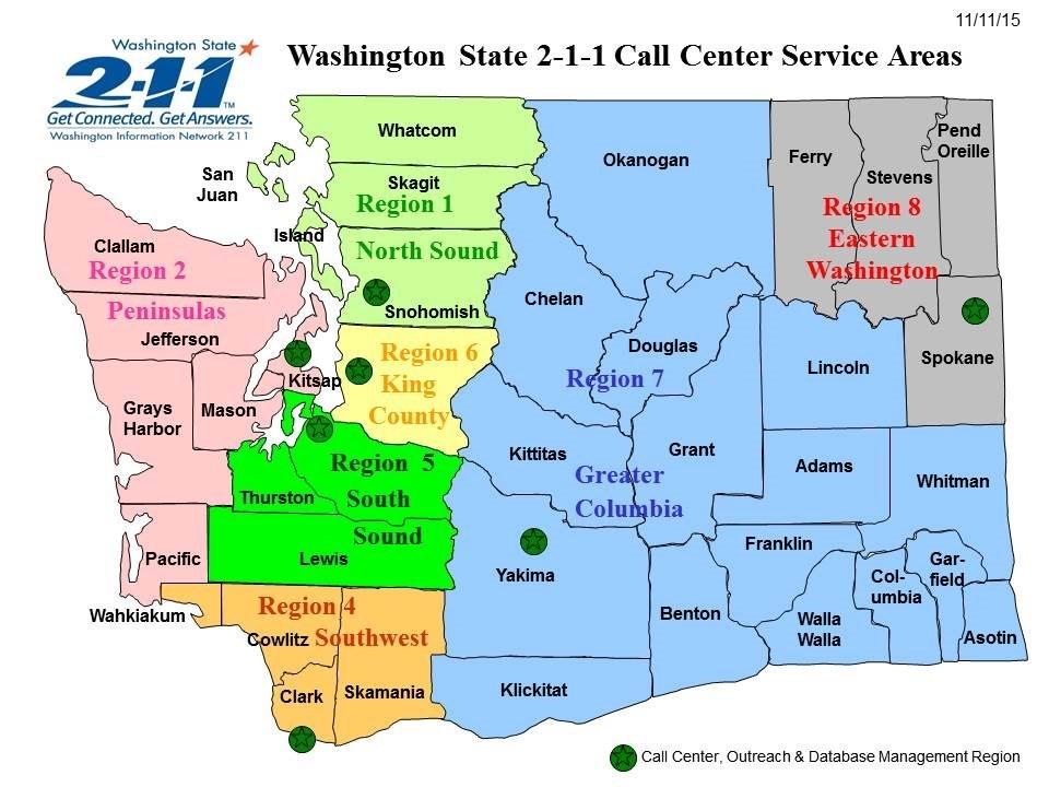 Washington 2-1-1 Contact Us Regional Call Centers Parent Agency Contact Information Chris Hatch,