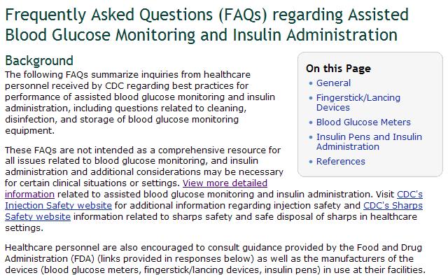 CDC: Communication, prevention activities - III Frequently asked questions regarding AMBG 1 General Fingerstick devices
