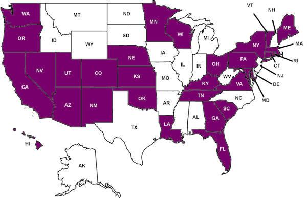 States funded to conduct Injury Surveillance