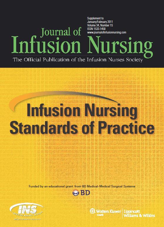 INS Standards of Nursing Practice 2011 IO route may be considered for emergent and nonemergent use in patients is