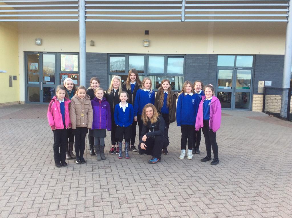 Ibike Girls On Thursday 9th March the Ibike girls had the chance to go to Kintore School and listen to Lee Craigie talk.