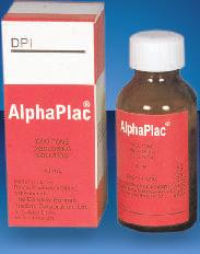 DPI Alphaplac Two colour disclosing solution to locate old plaque (stained blue) and new plaque