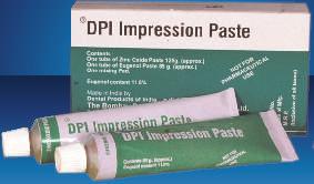 DPI Impression Paste A Zinc Oxide - Eugenol impression material.