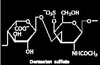 Polysaccharides based on a repeating disaccharide where one of the monomers is an amino sugar and the other has a negative charge due to a sulfate or carboxylate group eparin: natural