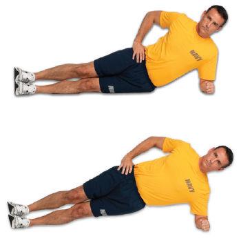 Lateral Squat - Dumbbell Alternating Stand with your feet wider than shoulder width apart and dumbbells resting on your shoulders with elbows pointing forward.