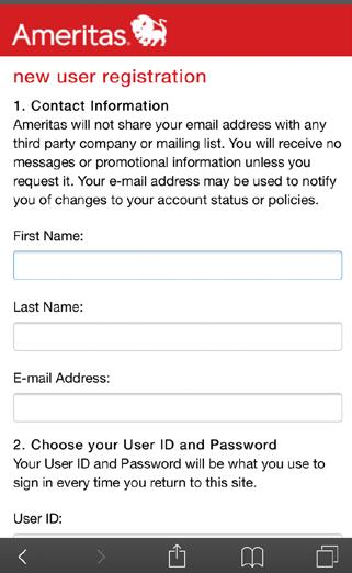 Find Everything You Need on Any Device Register for your secure member account at ameritas.com. One-time set up is quick and easy Go to ameritas.