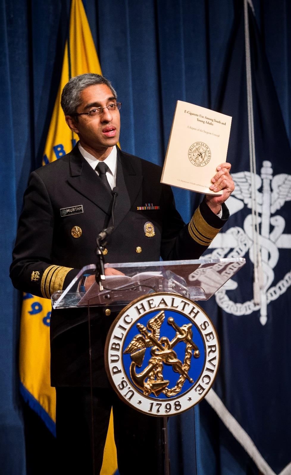 Surgeon General Report E-cigarette Use Among Youth