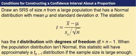 Like any standardized statistic, t tells us how far x is from its mean μ in standard deviation units.