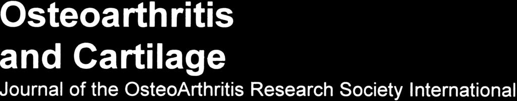 Osteoarthritis and Cartilage (2000) 8, 222 229 2000 OsteoArthritis Research Society International 1063 4584/00/030222+08 $35.00/0 doi:10.1053/joca.1999.0293, available online at http://www.
