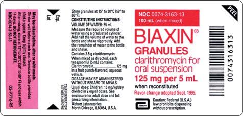 Biaxin 00 PO Used with permission from Abbott Laboratories Used with permission from Ranbaxy