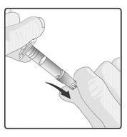 Instructions for administration of the vaccine in oral applicator (syringe-type applicator with a plunger stopper):. Remove the protective tip cap from the oral applicator. 2.
