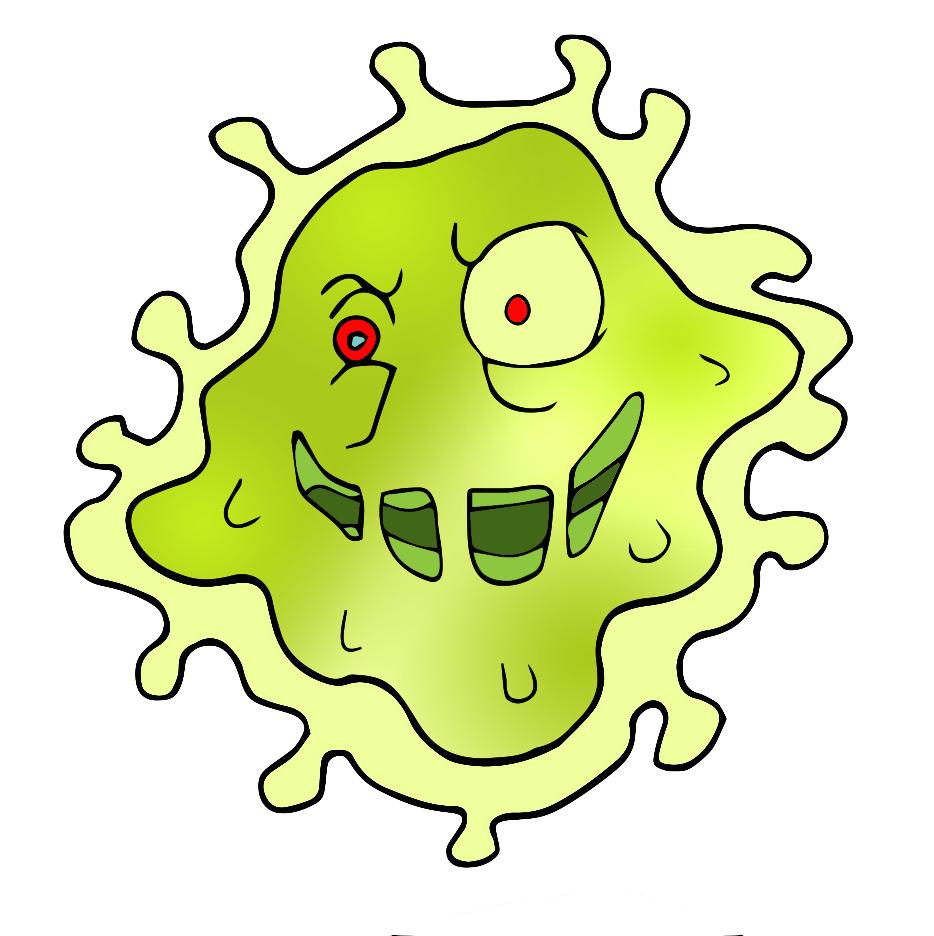 Hi! My name is Gerry the Germ. I love to get people sick.
