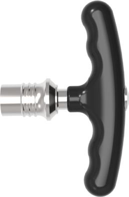 Populated Case Implant Straight Inserter Slap Hammer Tamp Trial T Handle Paddle Shaver KEYS 3 KEYS Inserter Disassembly: A.
