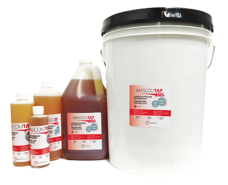 HIGH PERFORMANCE TAPPING AND DRILLING VISCOUS FLUID OIL, SOLVENT AND SILICONE FREE MASCOU-TAP XTRA is a viscous liquid formulated from sophisticated extreme pressure additives.