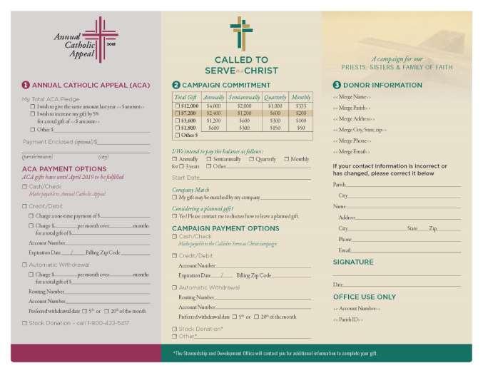 PARISH INTENTION CARD (WITH ACA MATCH REQUEST) VERSION FOR