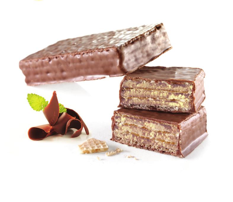 WAFER BARS 7 servings per container Serving size 1 bar (46g) Amount per serving Calories 240 Total Fat 16g 21% Saturated Fat 7g 35% Cholesterol 15mg 5% Sodium 40mg 2% Total Carbohydrate 12g 4%