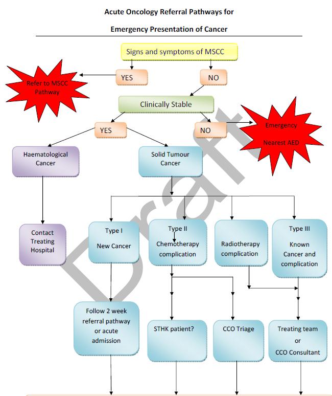 Appendix A - MCCN Acute Oncology Referral Pathway Contact local AO