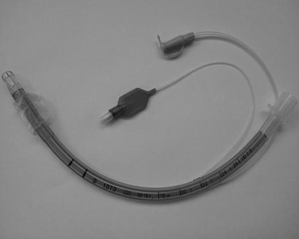 Figure 1. Additional oxygen could be supplied to patients through the pipeline embedded in the oxygen supply tracheal tube s wall.