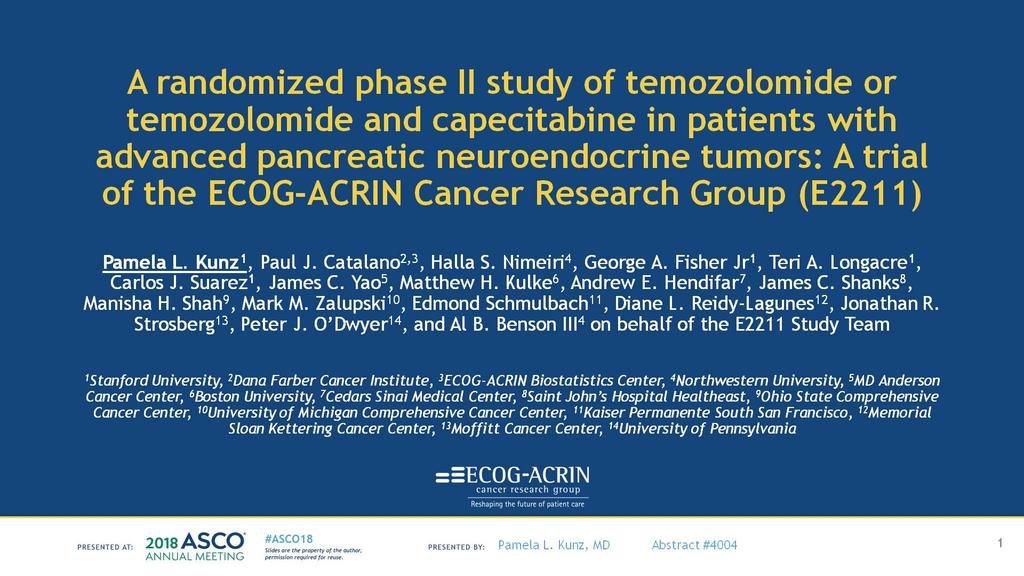 A randomized phase II study of temozolomide or temozolomide and capecitabine in patients with advanced pancreatic