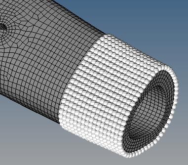An isotropic linear elastic material model was used to simulate the composite analogue tibia.