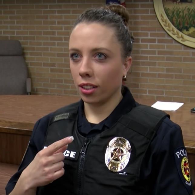 Police Officer Erica Trevino First female deaf police officer in Texas. Quote - "I just realized I'm not going to let anyone tell me what I can do and what I cannot do," she said.