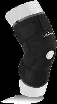 The front opening design makes application easier for painful knee injuries.