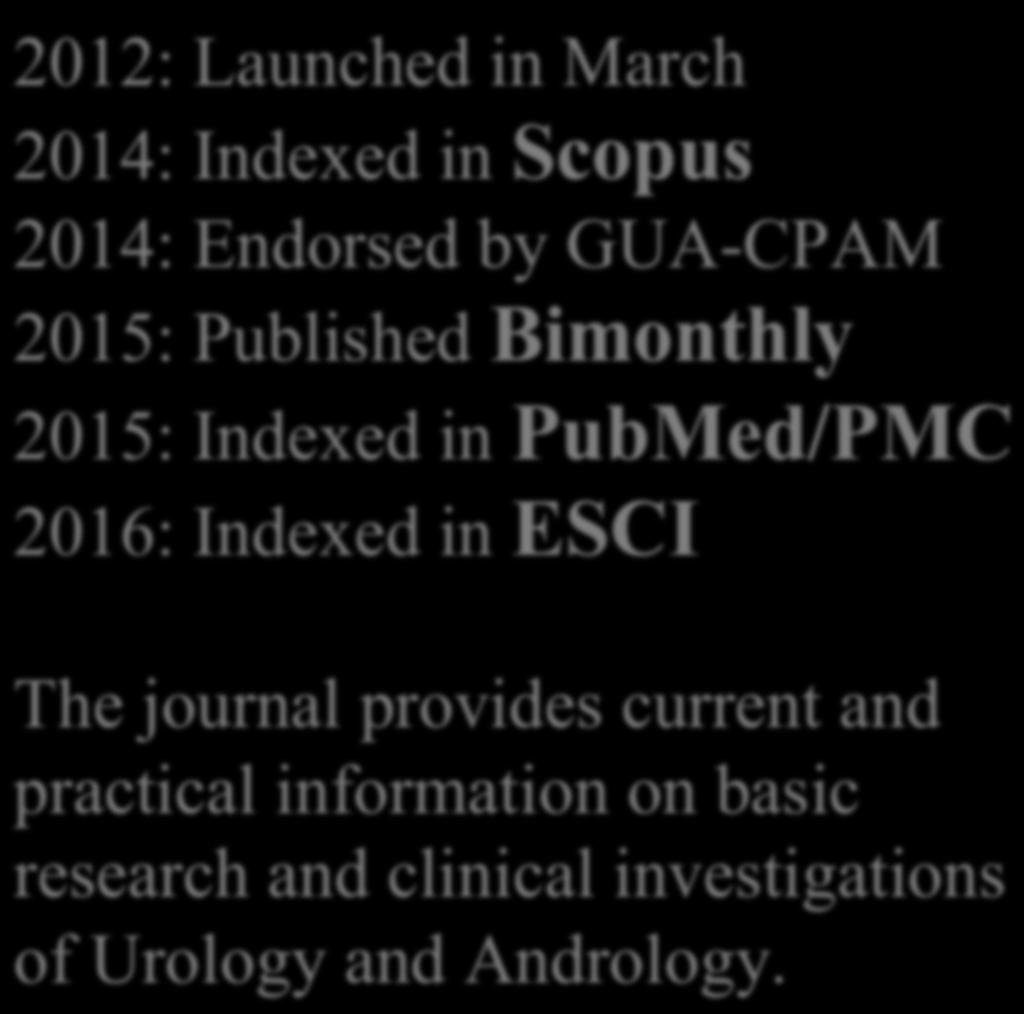 1. Basic Information 2012: Launched in March