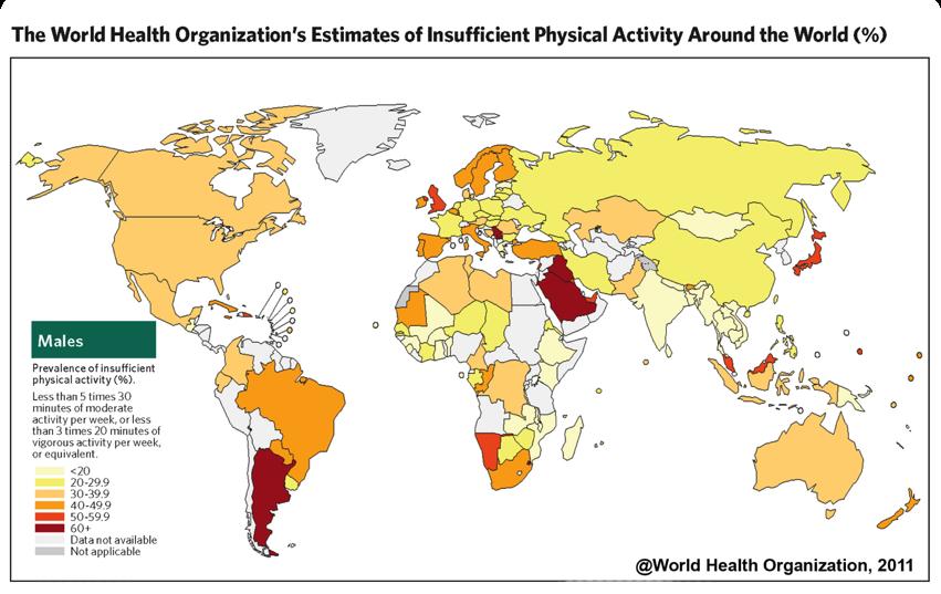 Physical Inactivity Crisis Males 2015