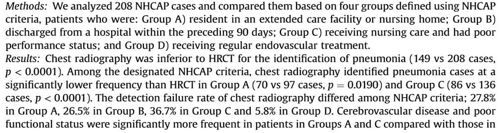 Detection failure of chest