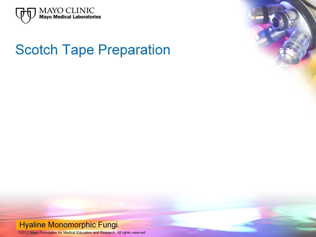 The first preparation that can be used in the clinical laboratory