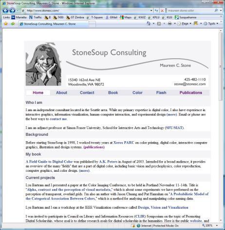 Good Color Advice Maureen Stone s website Many references and links She frequently offers tutorials about color at conferences http://www.stonesc.