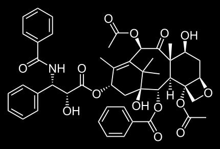 2. Taxanes (we will discuss 4) Paclitaxel (Taxol): discovered in 1962 but initial approval not until 2001 Uses: Non-small cell lung cancer and ovarian cancer (with cisplatin), breast cancer (with