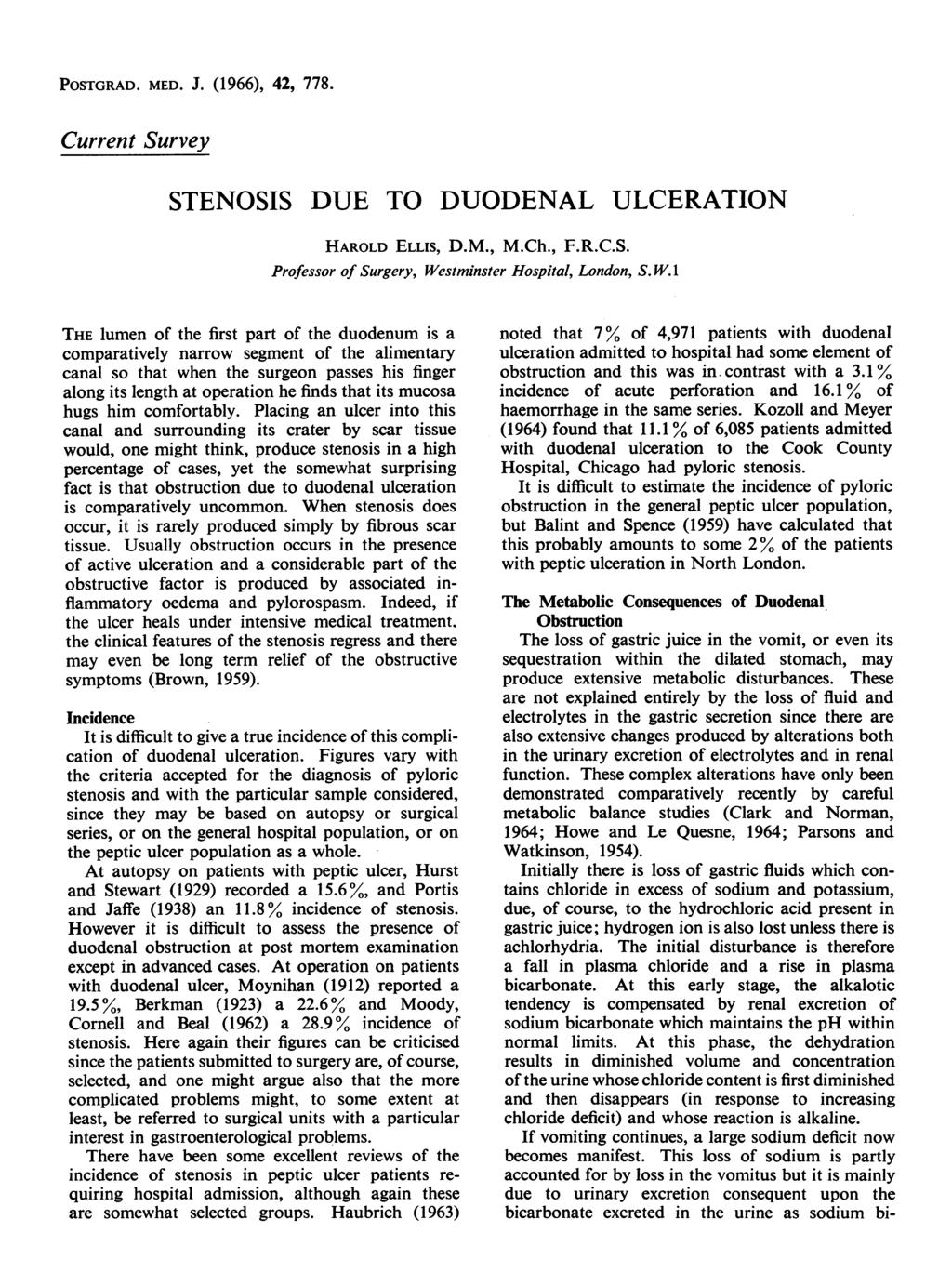 POSTGRAD. MED. J. (1966), 42, 778.