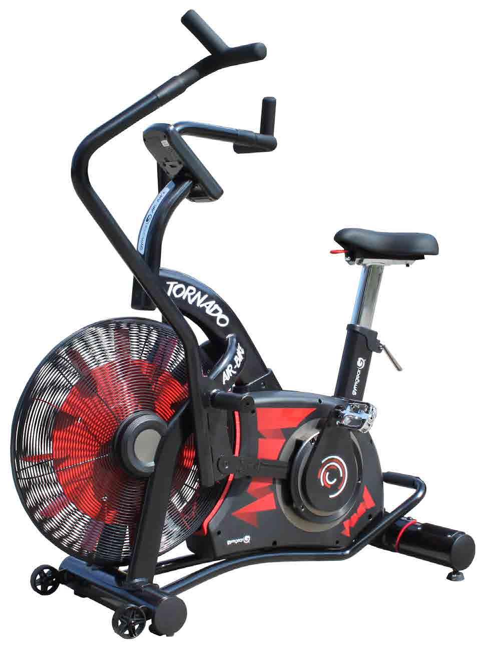 Tornado Airbike Overview: The new Gym Gear Tornado Air Bike is the perfect tool for intense cardio workouts, or more gentle workouts and rehabilitation.