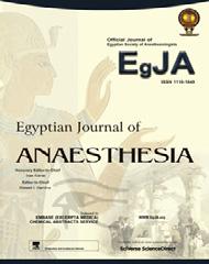 Department of Anesthesia, Faculty of Medicine, Cairo University, Egypt Department of Anesthesia, Faculty of Medicine, Beni Sueif University, Egypt Received 6 June 2012; revised 2 September 2012;