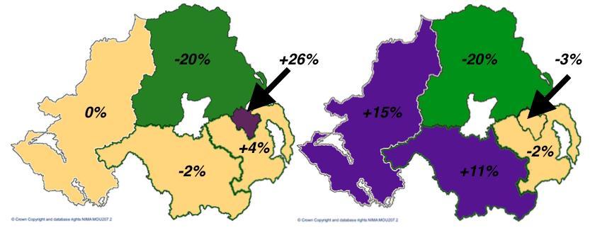 Cervical cancer 3 Incidence by Trust area Cervical cancer incidence rates in 2009-2013 were 26% higher than the NI average among women living within the Belfast HSCT area and 20% lower among women