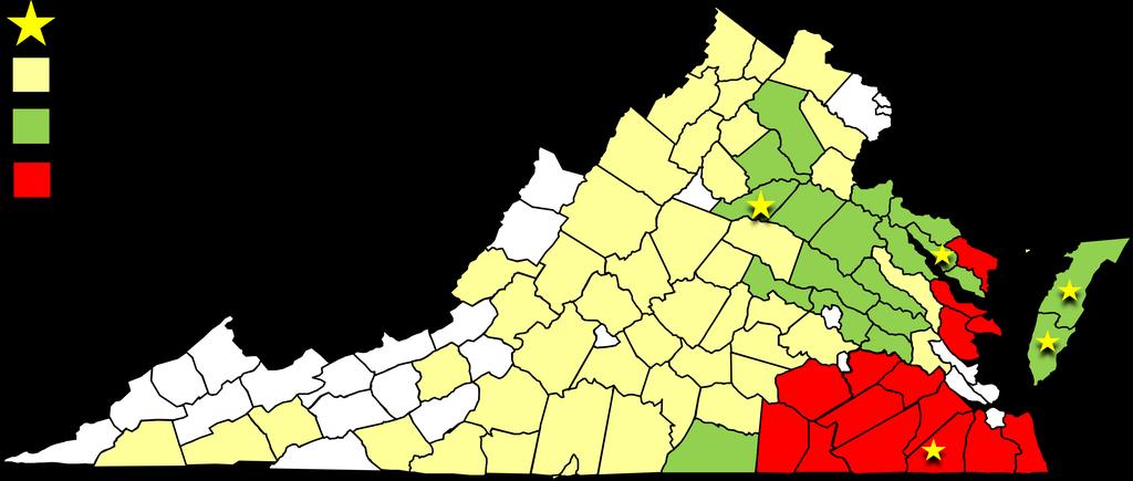 INCIDENCE OF SOYBEAN RUST IN VIRGINIA IN 2009. Soybean rust was confirmed in 15 counties in Virginia in 2009.