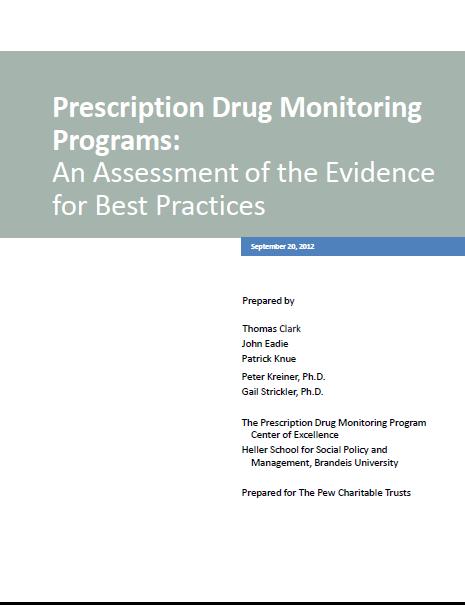 Prescription Drug Monitoring Data collection and quality Data linking and analysis User access and